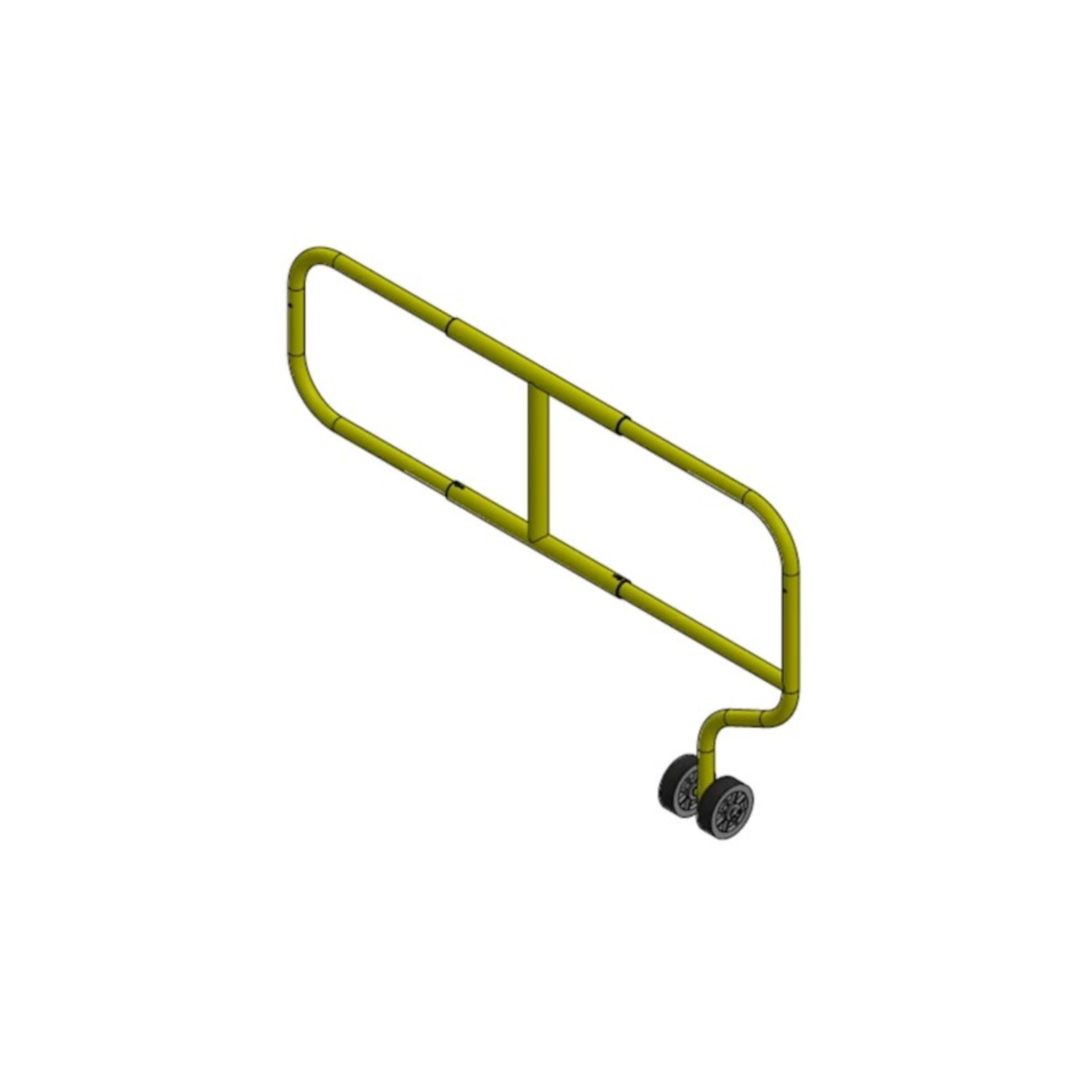 Tie Down Wheeled Guardrail Gate and Latch Kit