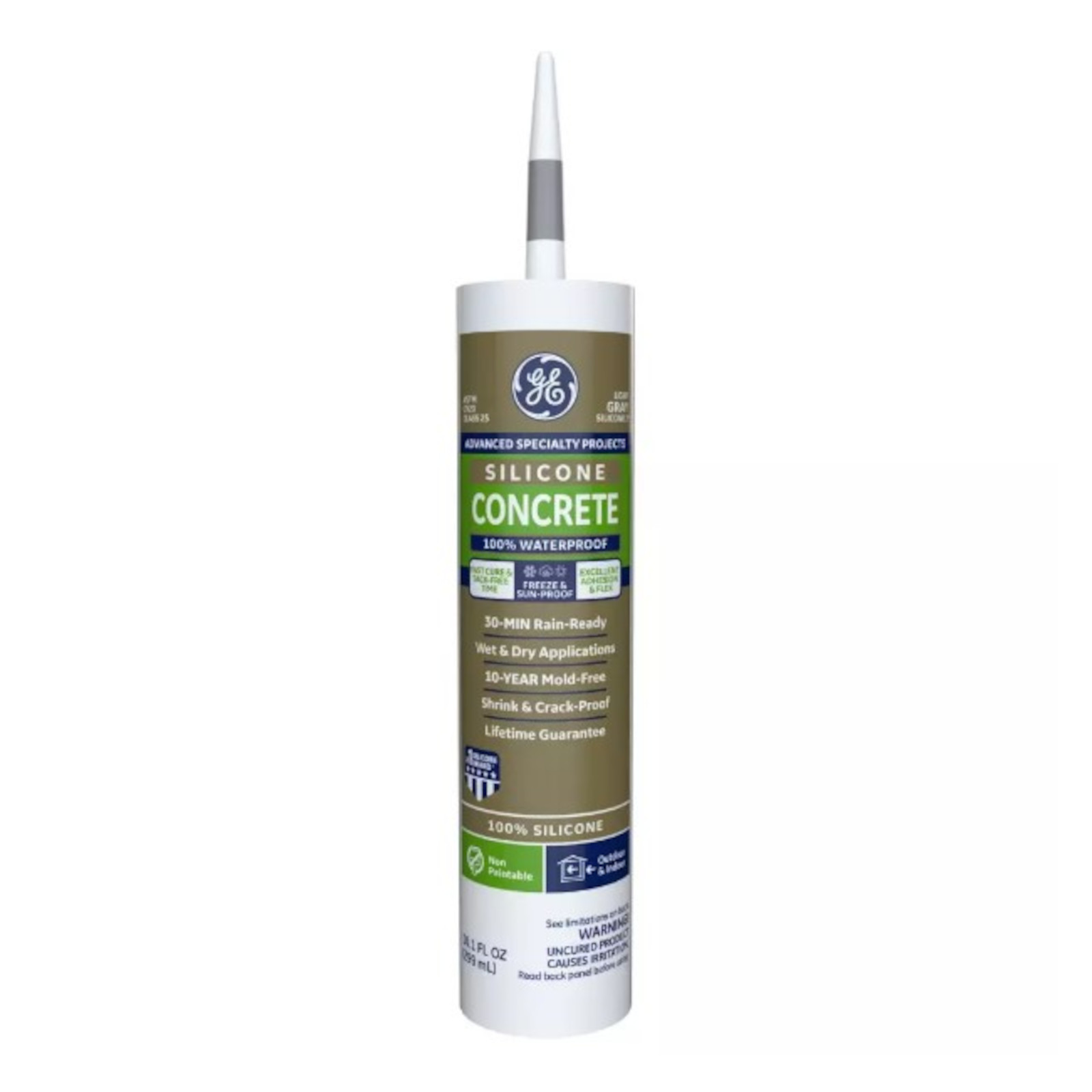 GE Silicone 2 Advanced 100% Silicone Concrete Sealant