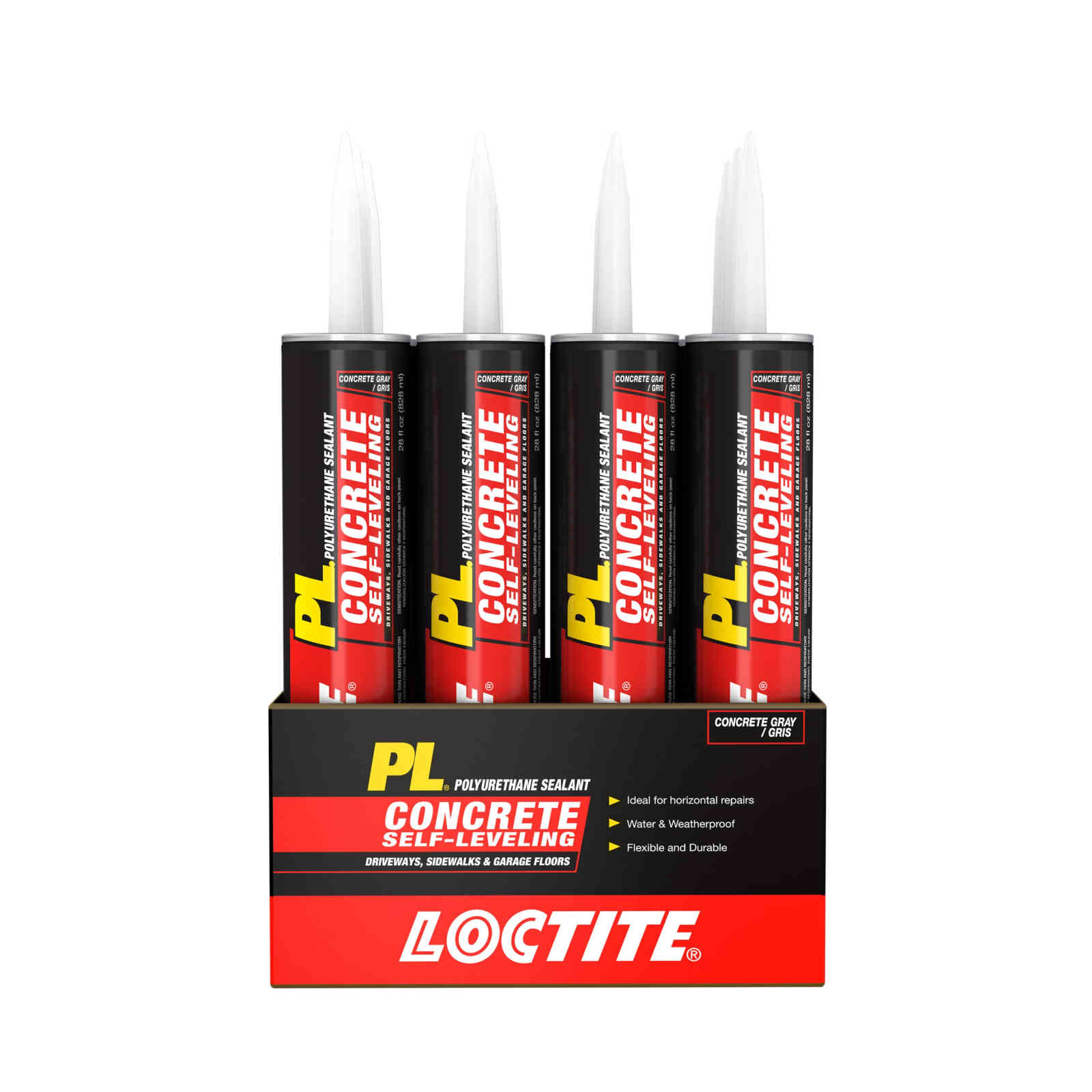 Loctite PL Polyurethane Self-Leveling Concrete Crack Sealant - 10 OZ