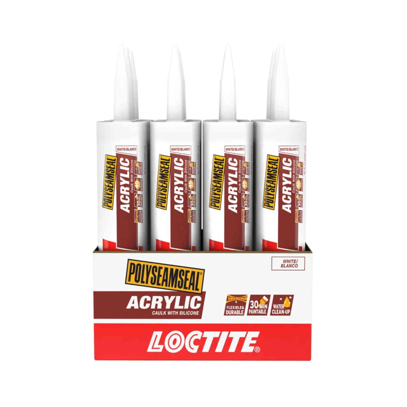 Loctite Polyseamseal Acrylic Caulk with Silicone - 5.5 oz