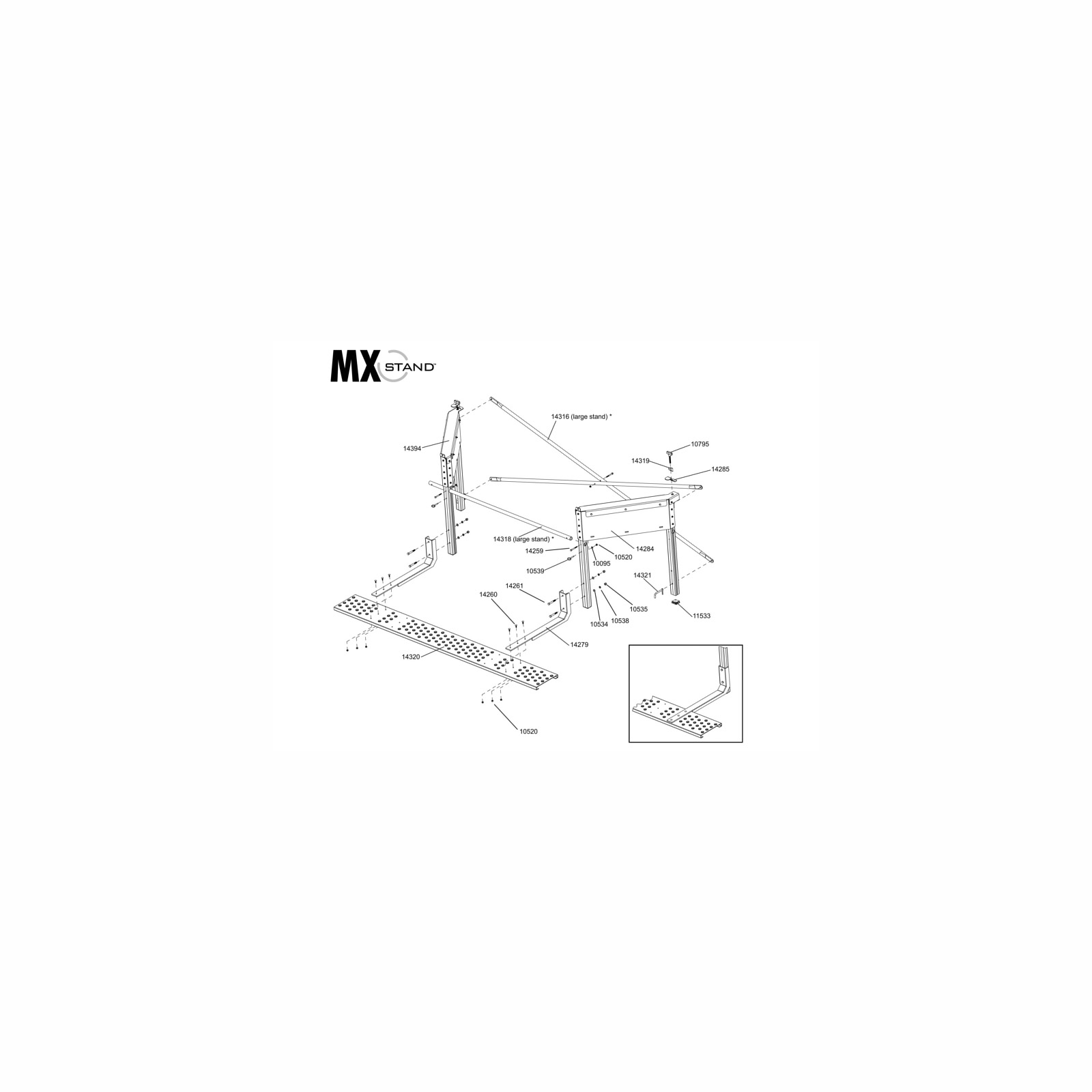 Tapco MX Stand Replacement Parts