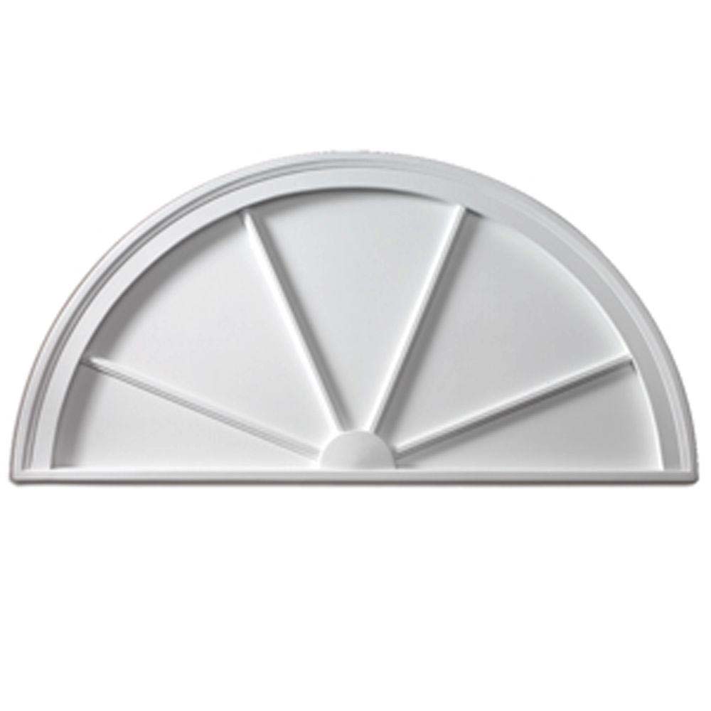 Fypon Polyurethane Half Round Spoked Pediment