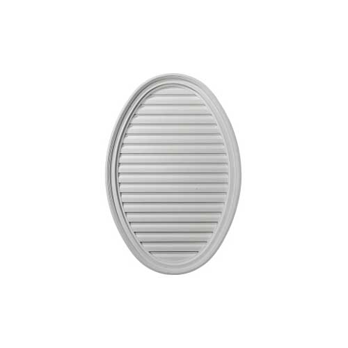 Ekena Millwork Vertical Oval Gable Vent Louver