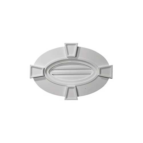 Ekena Millwork Horizontal Oval Gable Vent Louver