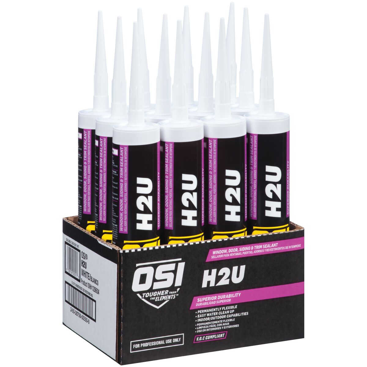 OSI H2U Window, Door, & Siding Sealant - White