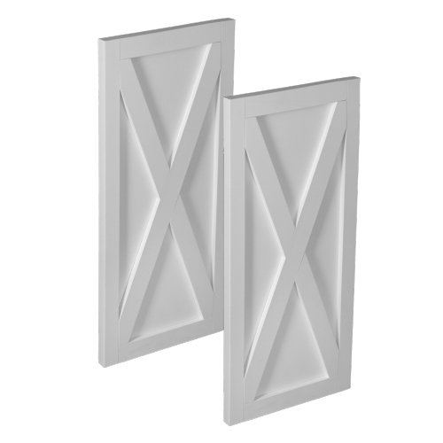 Fypon Polyurethane Shaker Modern Farmhouse Shutter - 1 Pair