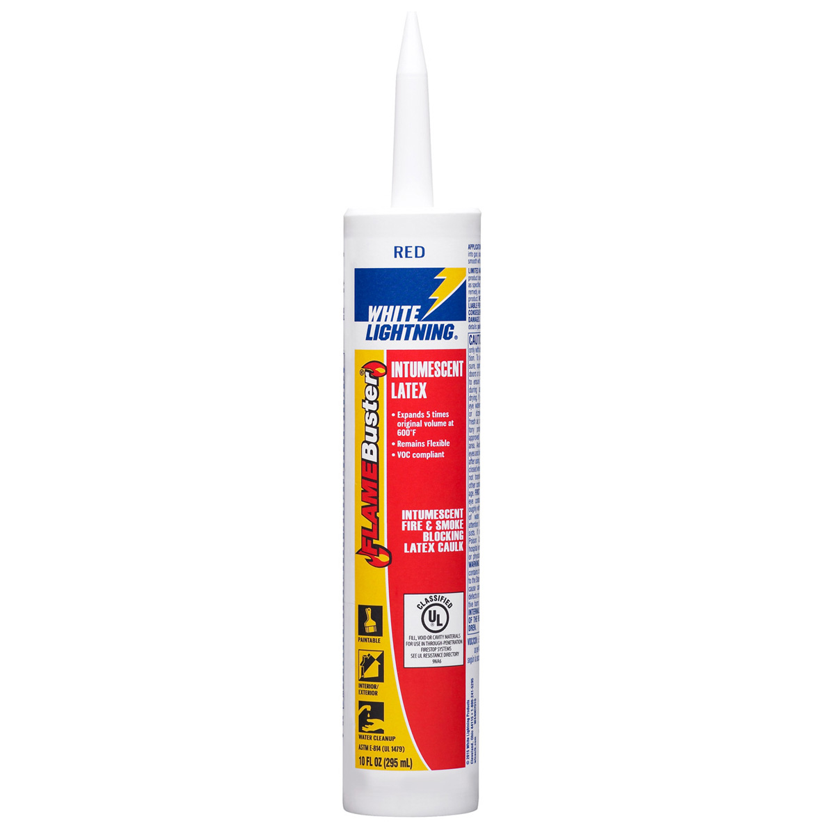 White Lighting Flame Buster Intumescent Latex Caulk