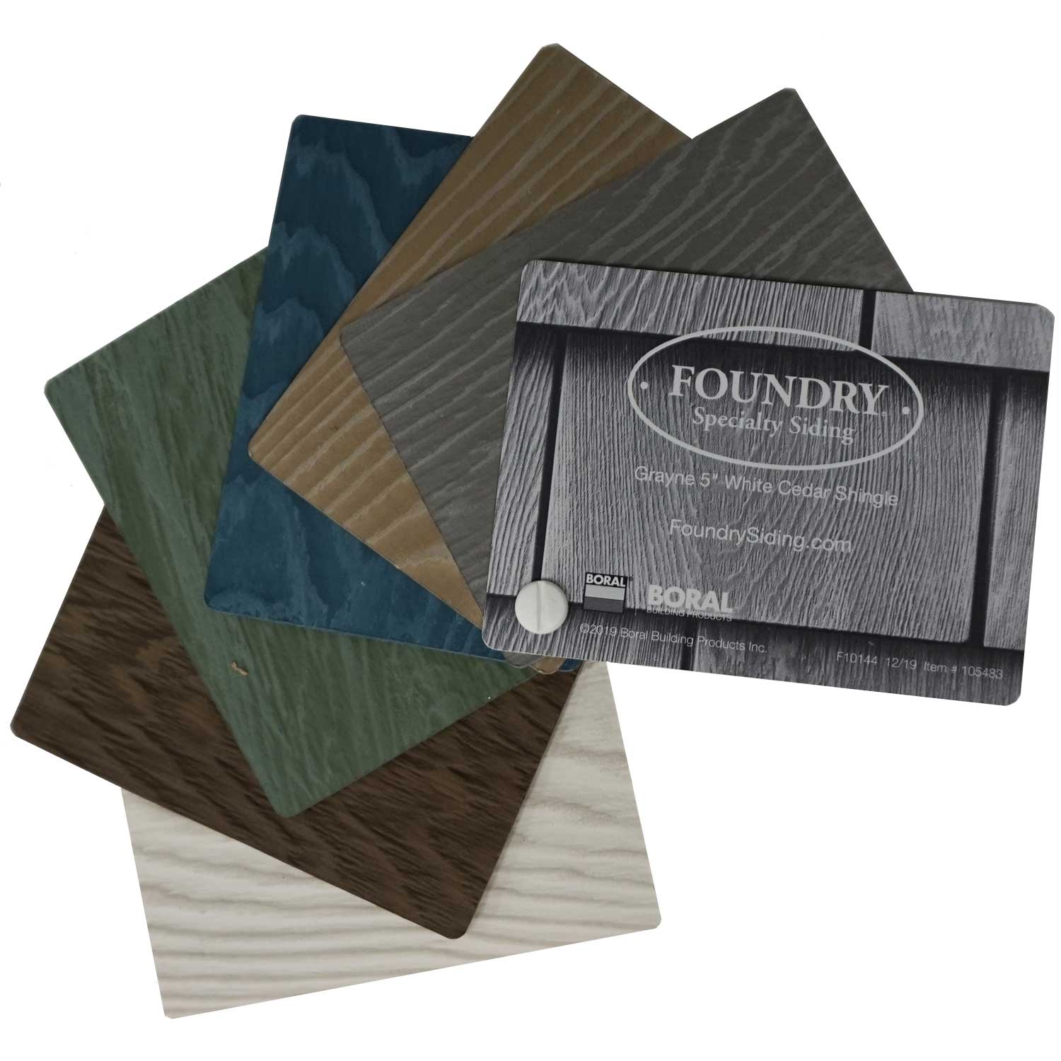 Grayne 5in. White Cedar Shingle Color Swatch