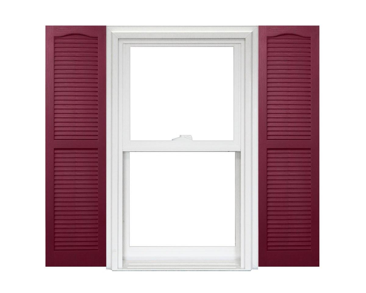 Homeside Open Louver Vinyl Shutters (1 Pair)