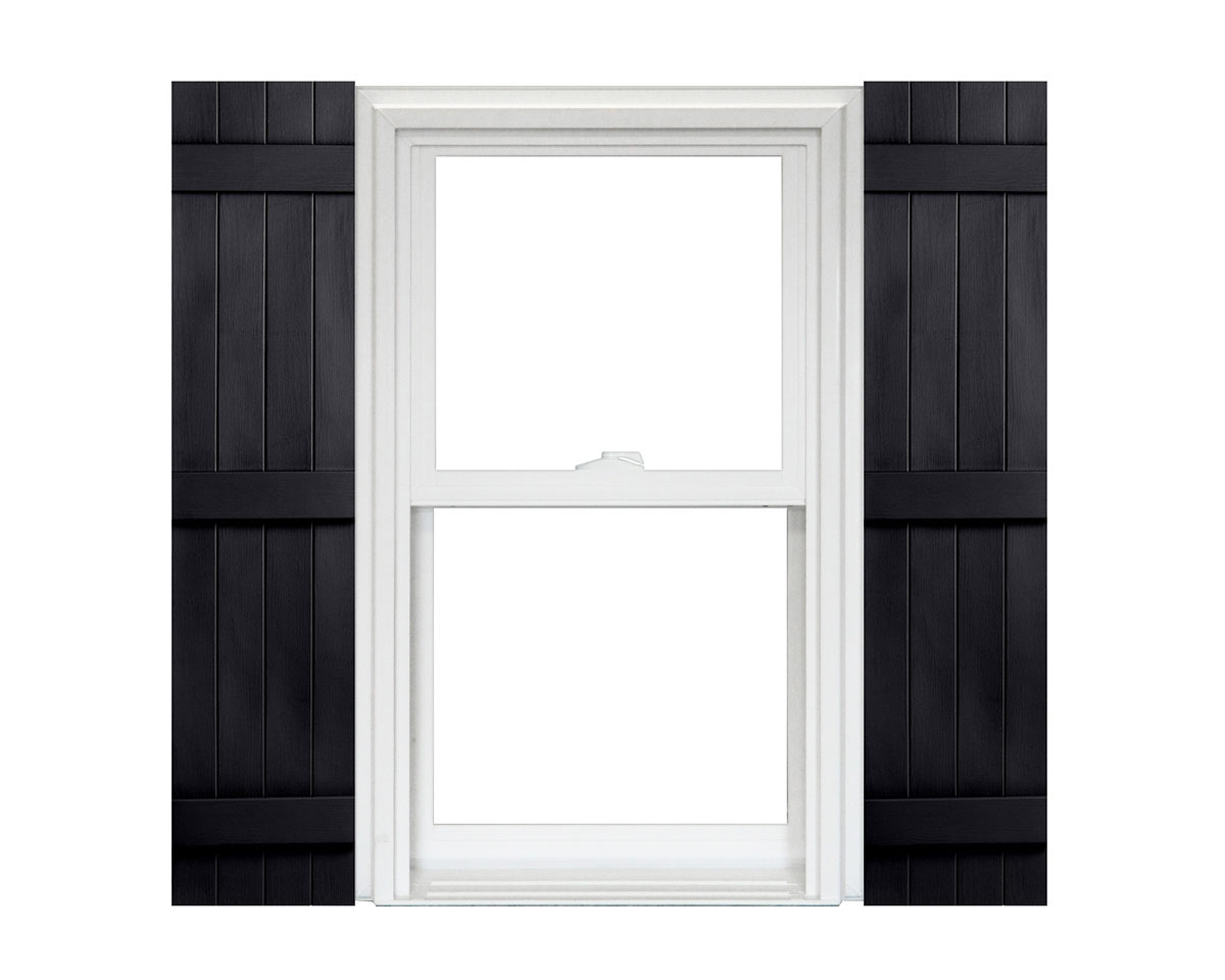 Homeside 4 Board and Batten Joined Vinyl Shutters (1 Pair)