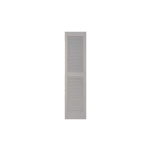 Mid America Custom 9-1/4 Inch Straight Top Open Louver Vinyl Shutters (1 Pair)